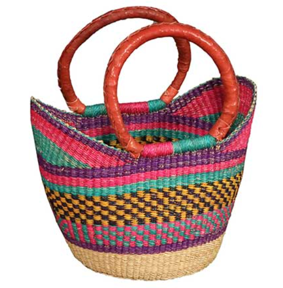 African Market Baskets- G-133- Mini Shopping Tote