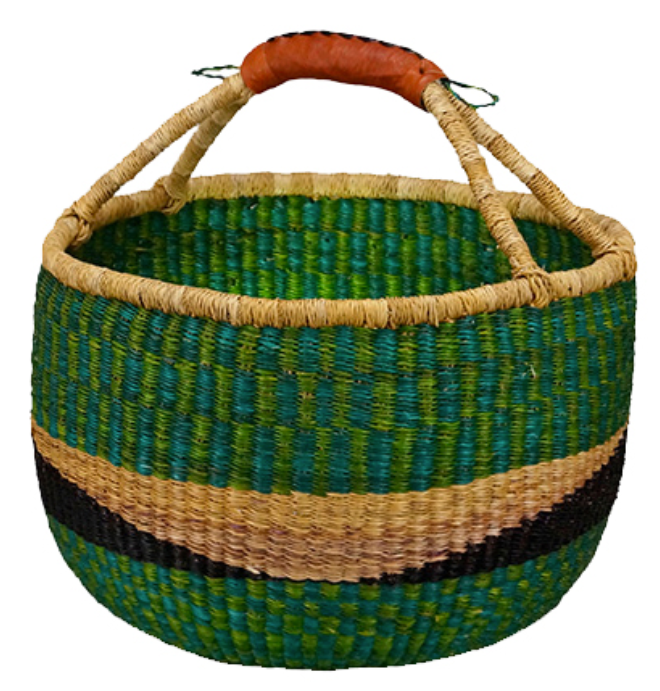 African Market Baskets- G-159A- Color Large Round