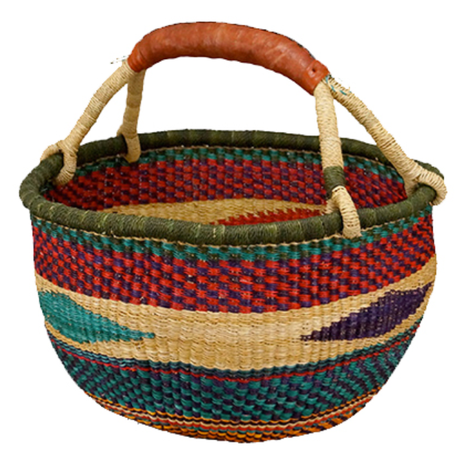 African Market Baskets- G-157- Medium Round
