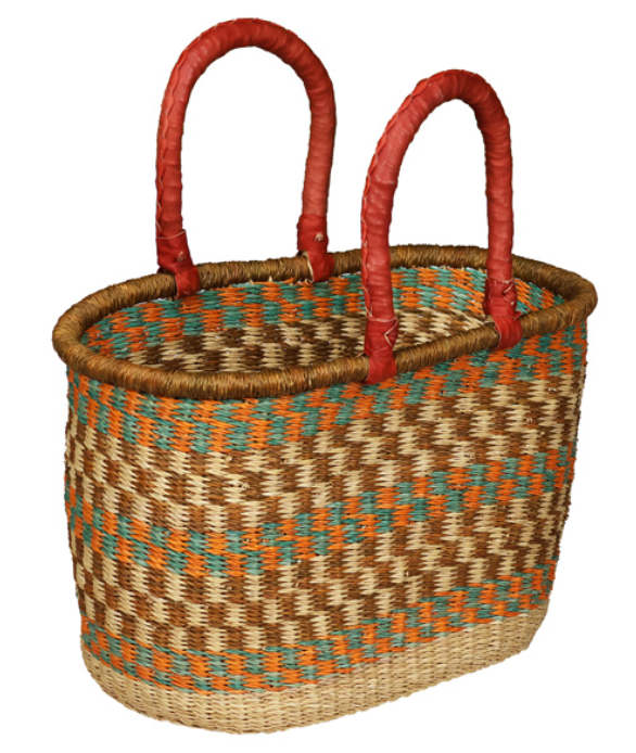 African Market Baskets- G-140- Large Oval