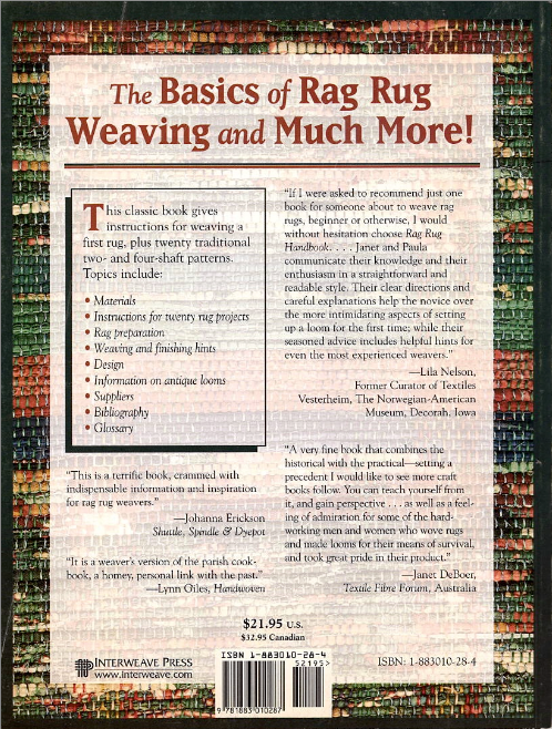 Rag Rug Handbook- Used Book