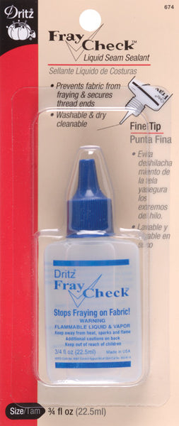 Dritz Fray Check Liquid Seam Sealant - 0.75 fl oz bottle