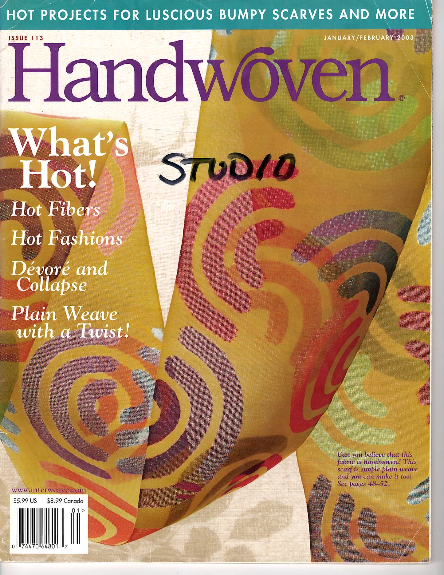 Handwoven January/February 2003