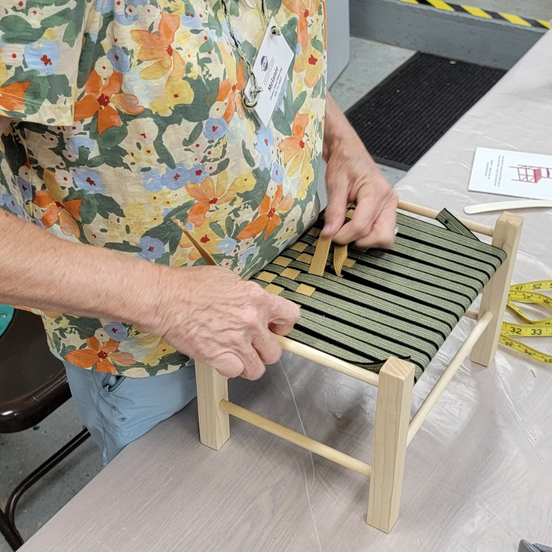 Shaker Stool Weaving August 2, 2025