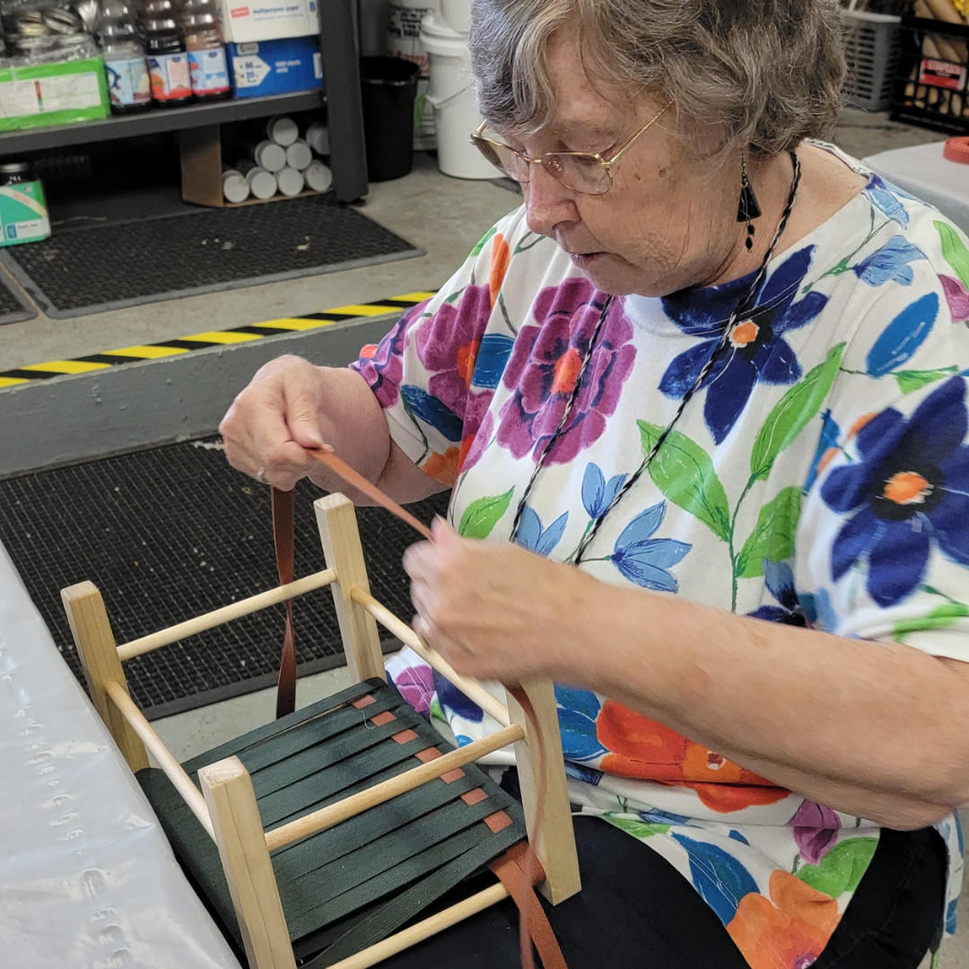 Shaker Stool Weaving August 2, 2025