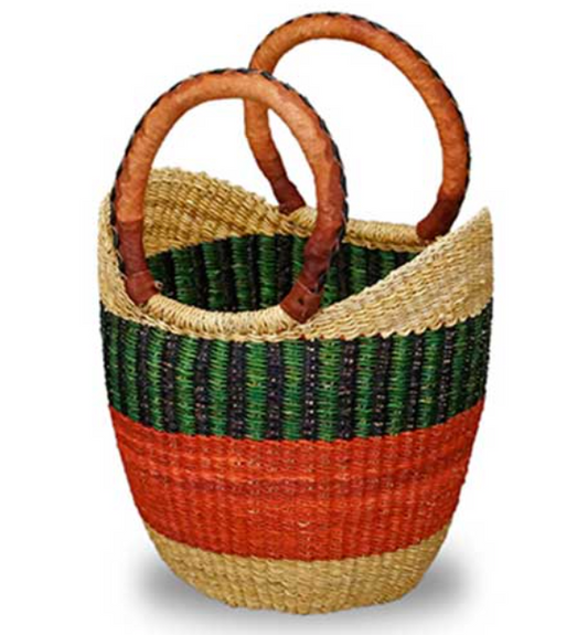 African Market Baskets- Mini Shopping Tote