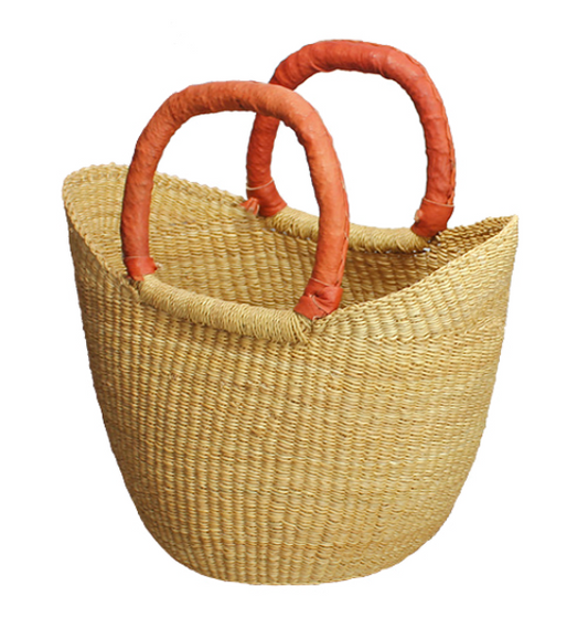 African Market Baskets- Natural Mini Shopping Tote