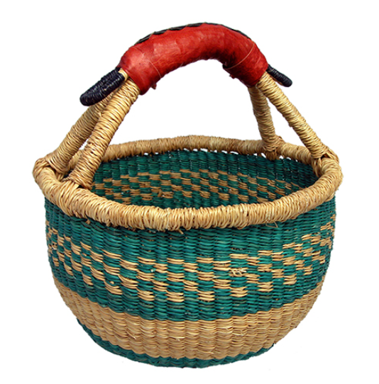 African Market Baskets- Mini Round