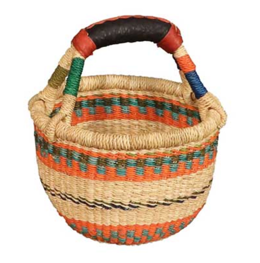 African Market Baskets- Mini Round