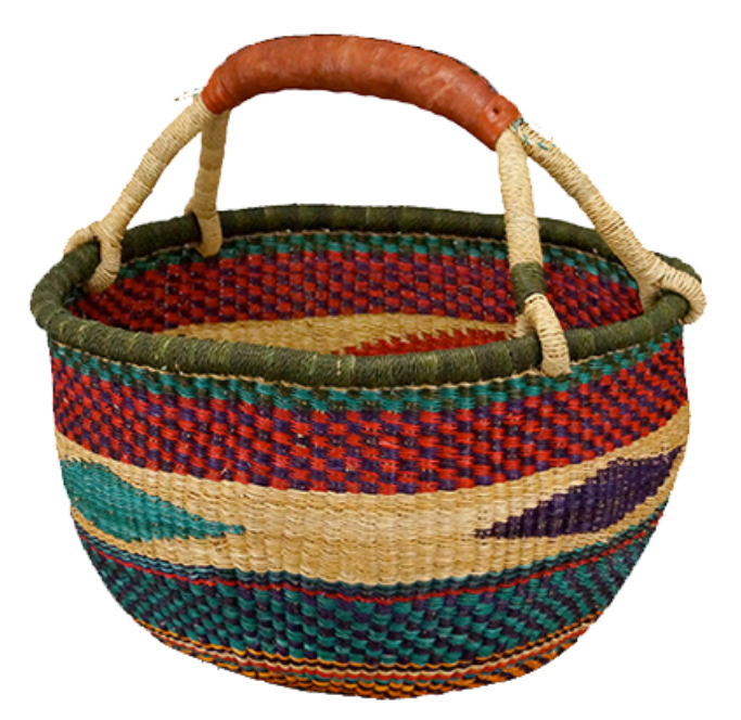 African Market Baskets- Medium Round