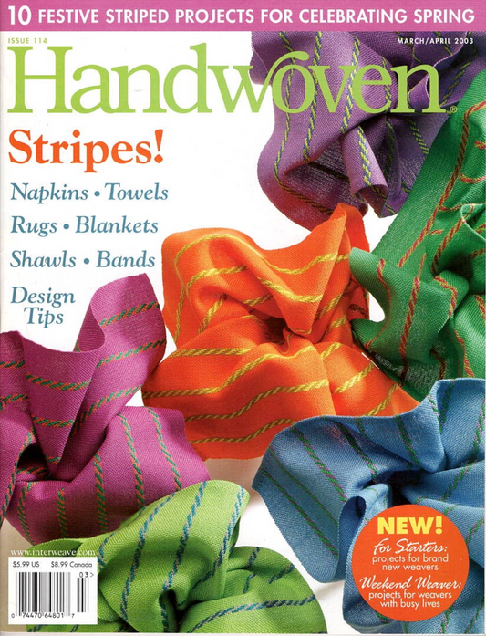 Handwoven March/April 2003