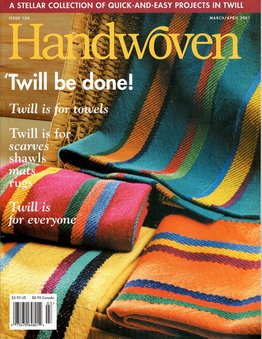 Handwoven March/April 2001