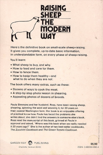 Raising Sheep the Modern Way- Used Book