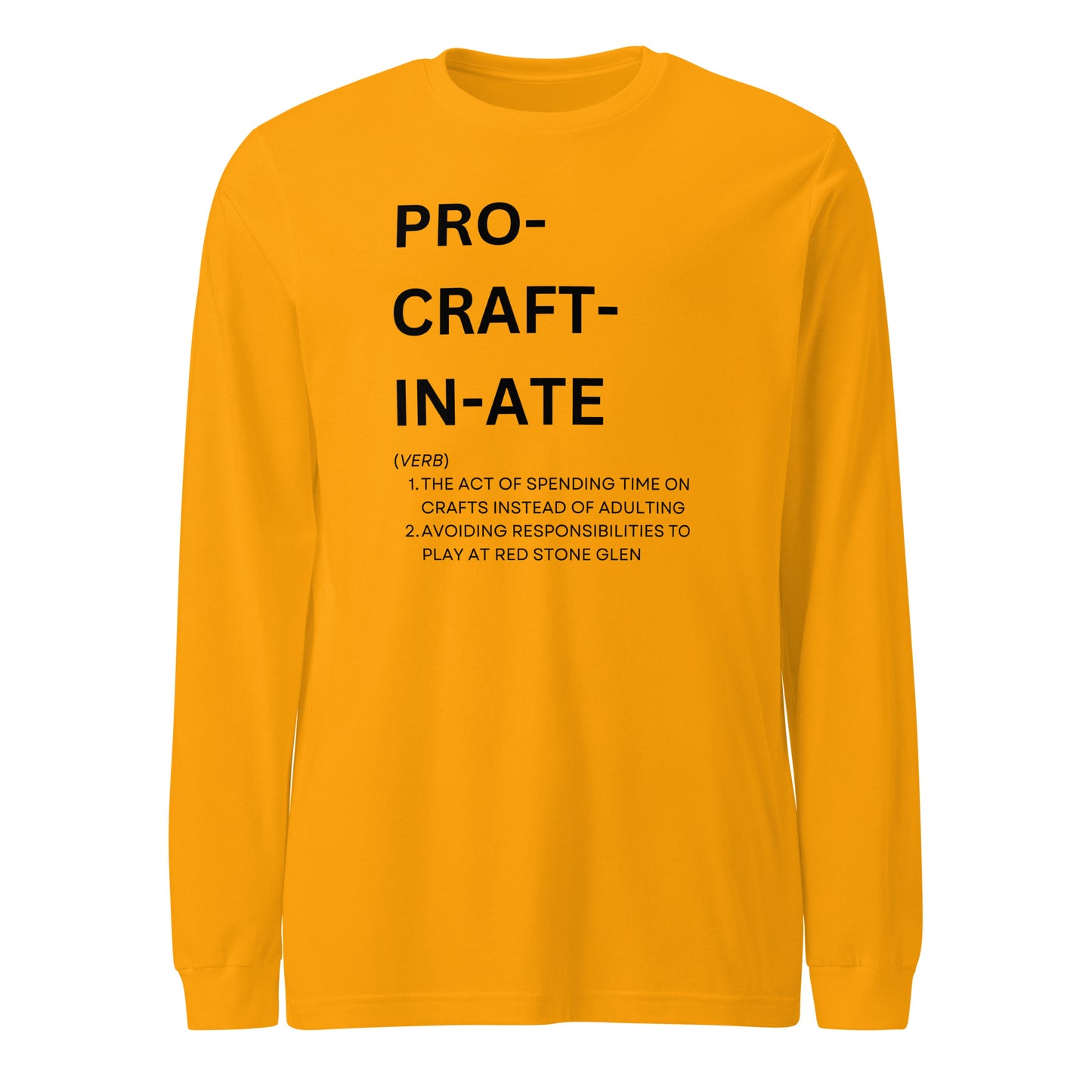 Procraftinate Long Sleeve Tee- Light