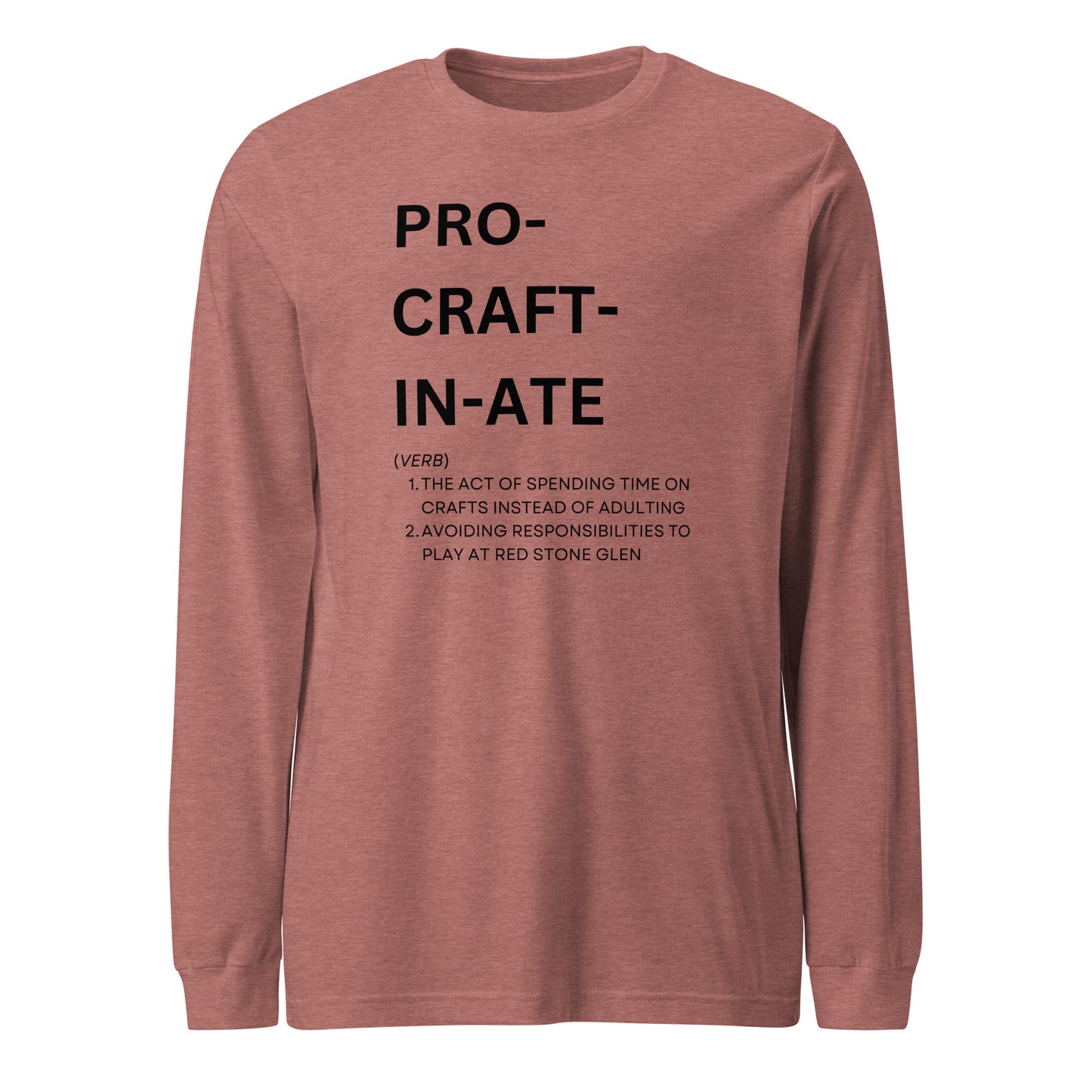 Procraftinate Long Sleeve Tee- Light