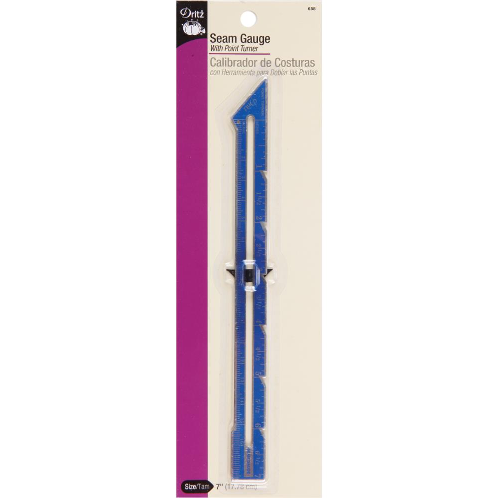 Dritz Seam Gauge W/Point Turner 7"