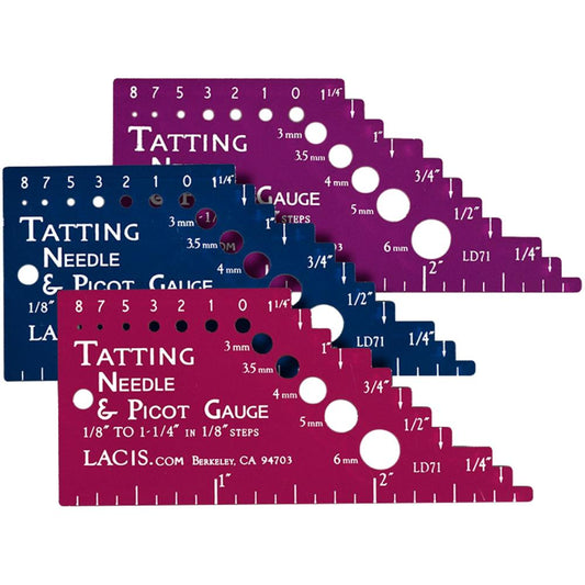 Lacis Tatting Needle & Picot Gauge