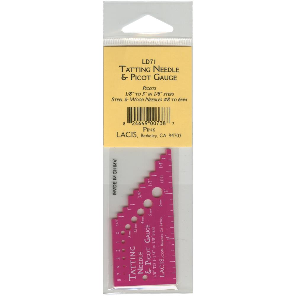 Lacis Tatting Needle & Picot Gauge