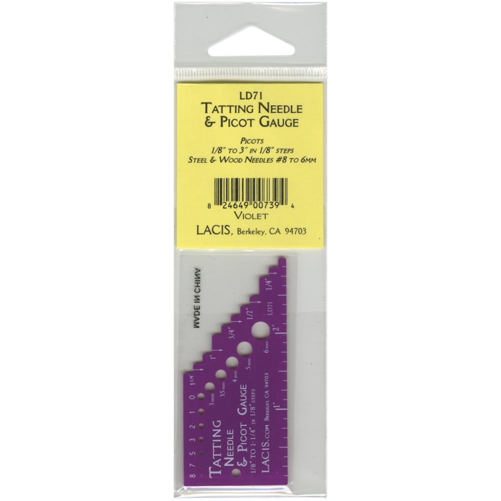 Lacis Tatting Needle & Picot Gauge