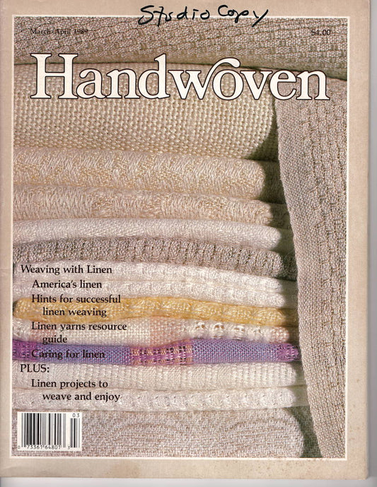 Handwoven March/April 1989