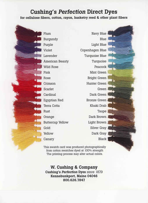 Cushing's Perfection Direct Dyes- Cellulose