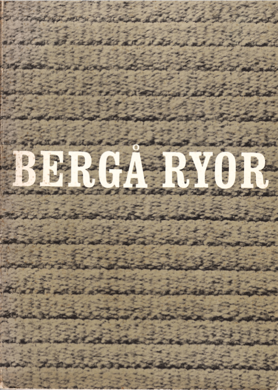 Berga Ryor- Used Book