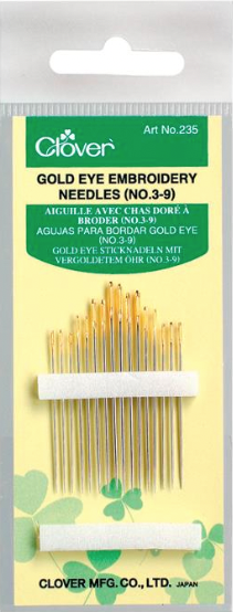 Clover Gold Eye Embroidery Needles