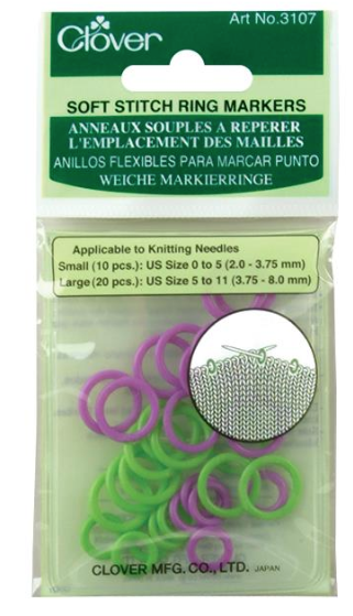 Clover Soft Stitch Ring Markers